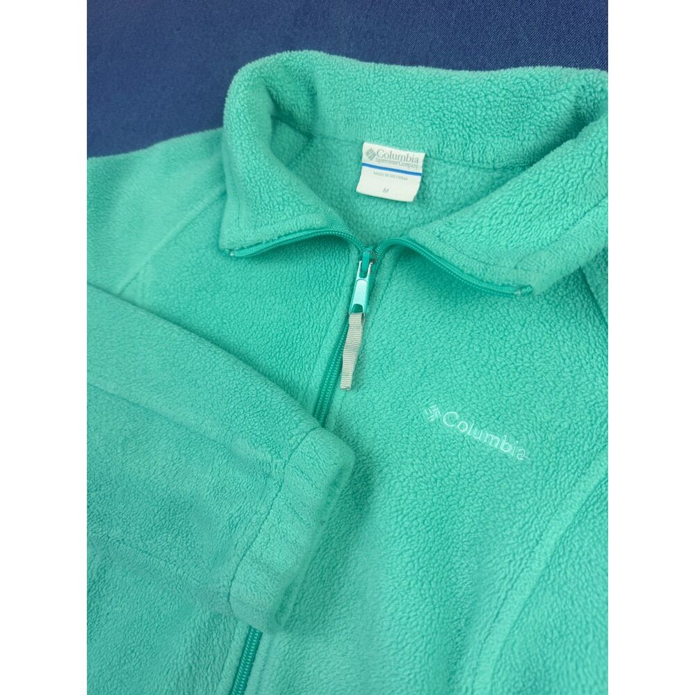 Columbia Women's Benton Springs Full Zip Fleece Jacket - Mint Green / Aqua M